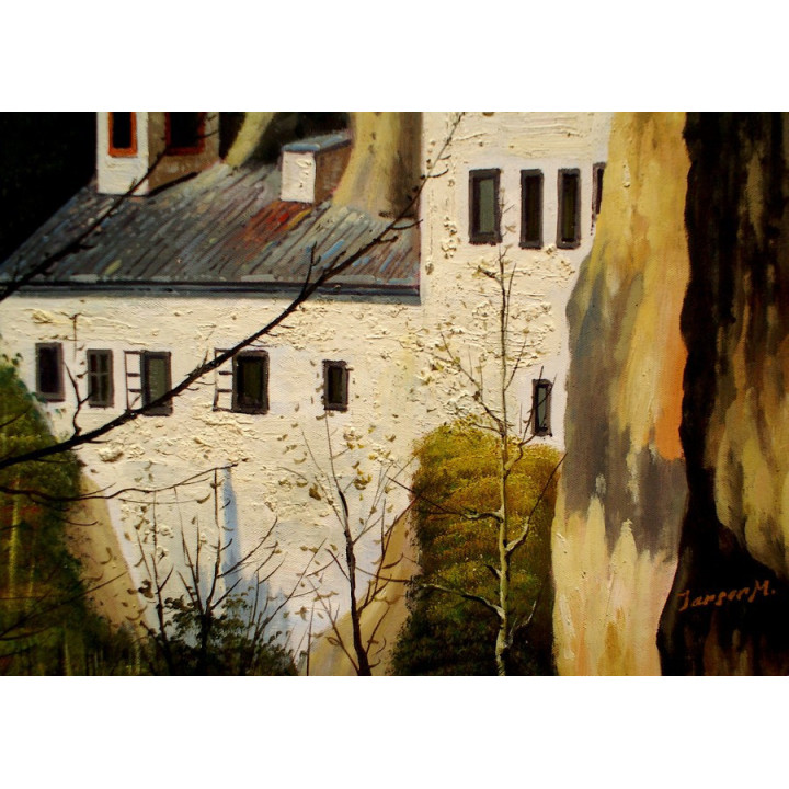 Einsiedelei am Palfen in Saalfelden HANDGEMALT 50x60cm 