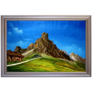 Cortina dampezzo - handgemaltes Ölbild in 60x90cm