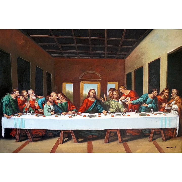 Das letzte Abendmahl - Ölgemälde 5540