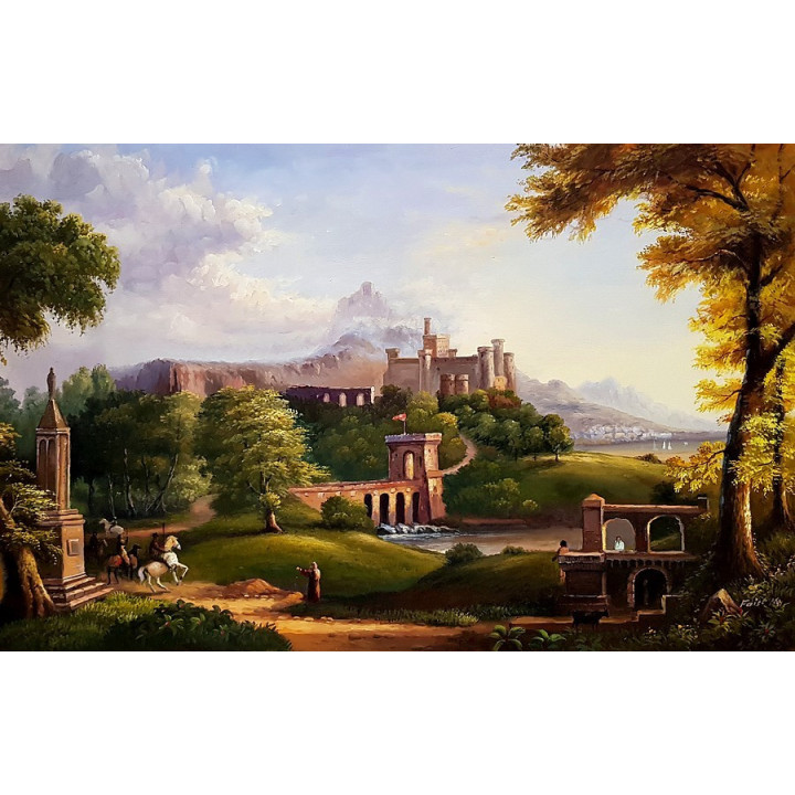 Thomas_cole_110x70cm - der Aufbruch v. Thomas cole