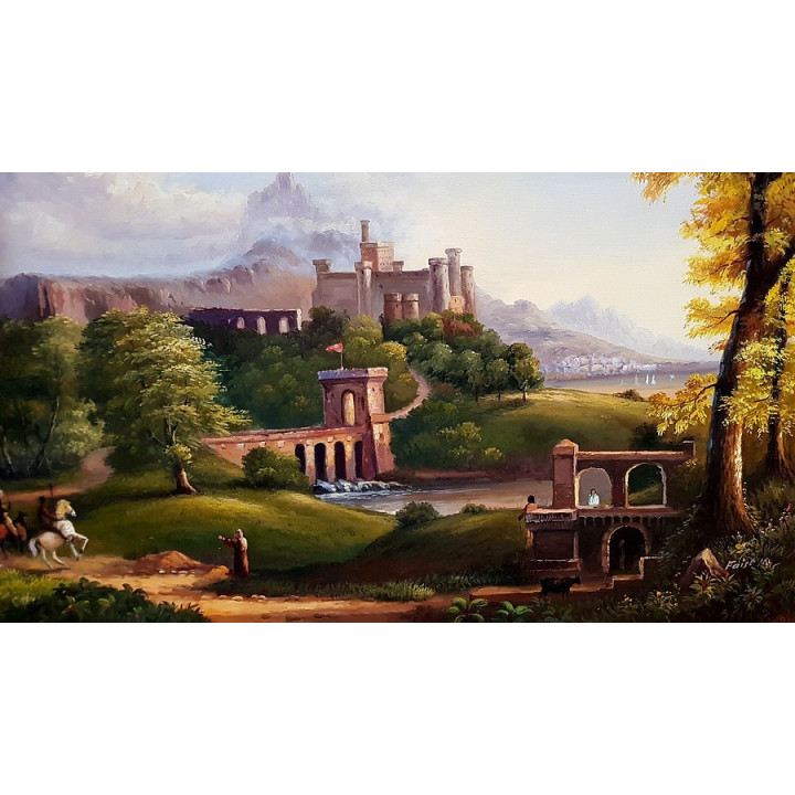 Thomas cole 50x80cm - der Aufbruch v. Thomas cole