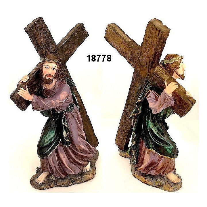 KRUZIFIX -Jesus trägt sein Kreuz 18778 - H32cm