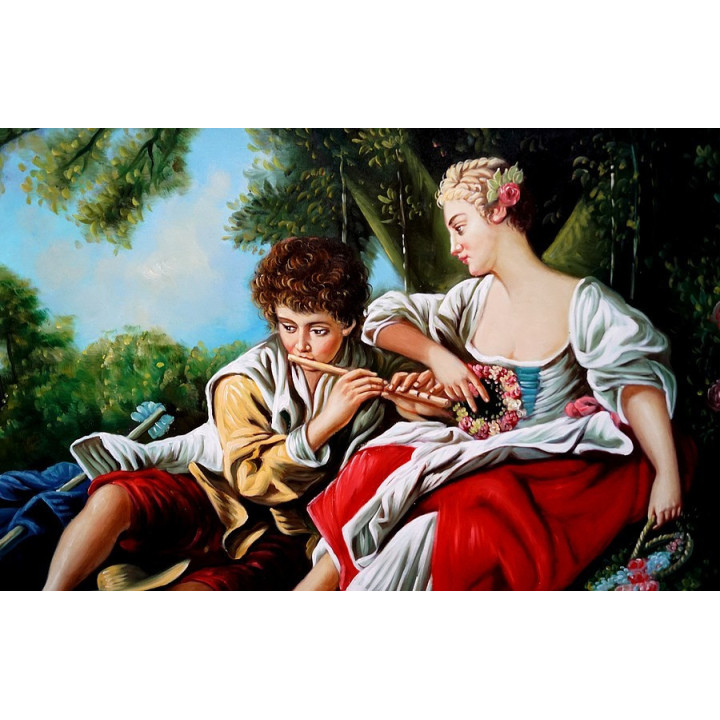 Liebespaar - handgemaltes Ölbild in 60x90cm -8-11