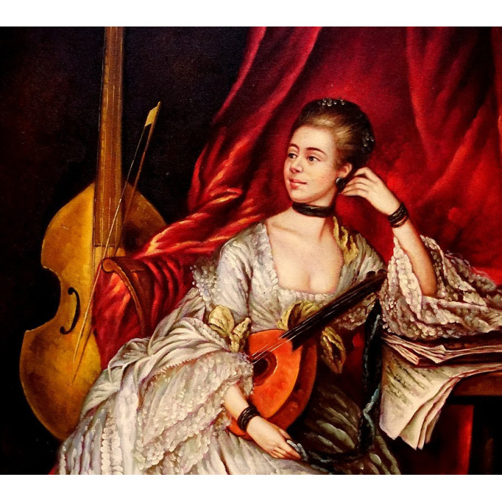 Thomas Gainsborough - Mrs Philip - handgemaltes Ölbild in 60x90cm