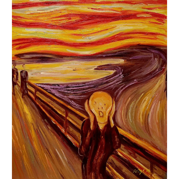 Ölgemälde  / Der Schrei