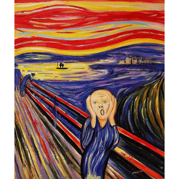 Ölgemälde  / Der Schrei