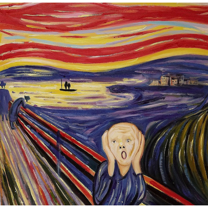 Ölgemälde  / Der Schrei