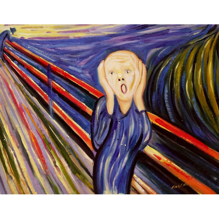 Ölgemälde  / Der Schrei