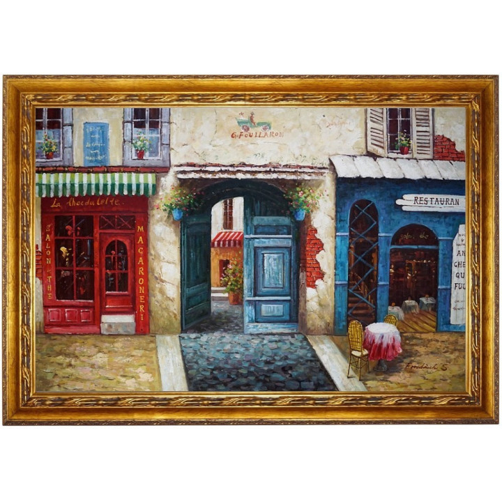 Stadtcafe historisch - Ölgemälde 7_28