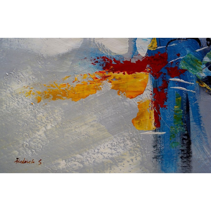 Blumen-1_81 - handgemaltes Ölbild in 50x60cm