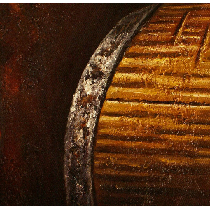 Stillleben - Ölgemälde-1_28_Weinfl - 50x60cm