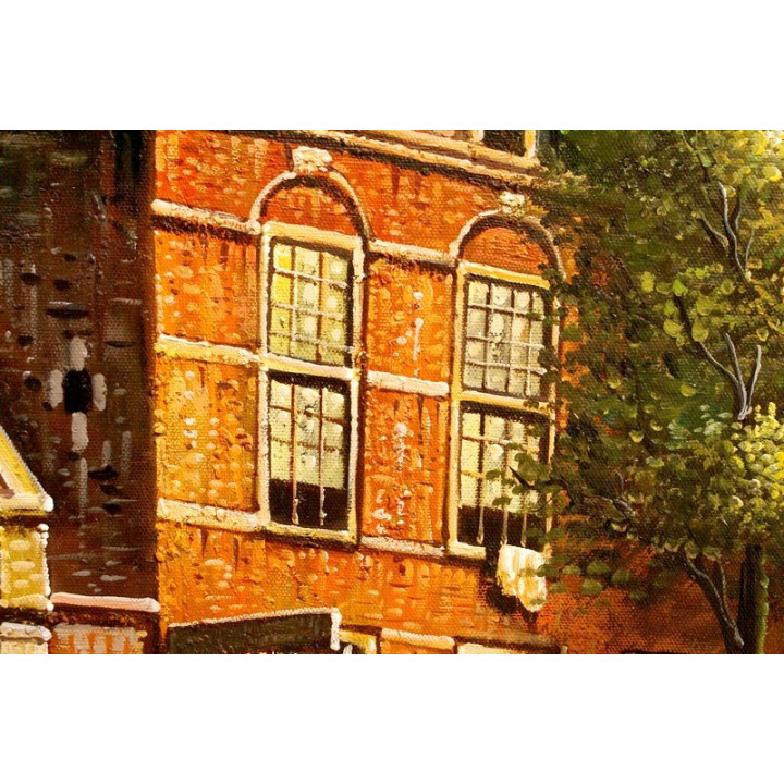 Stadtleben historisch - Ölgemälde 2106