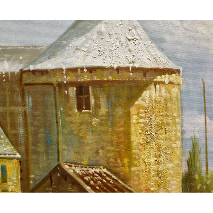 Stadtleben historisch - Ölgemälde 2102