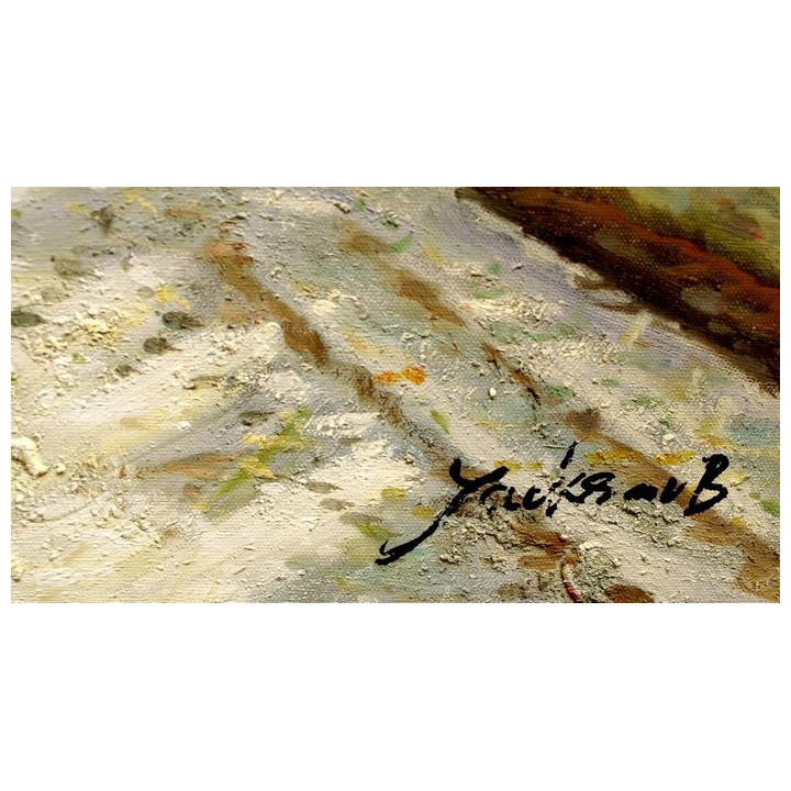 Stadtleben historisch - Ölgemälde 2102