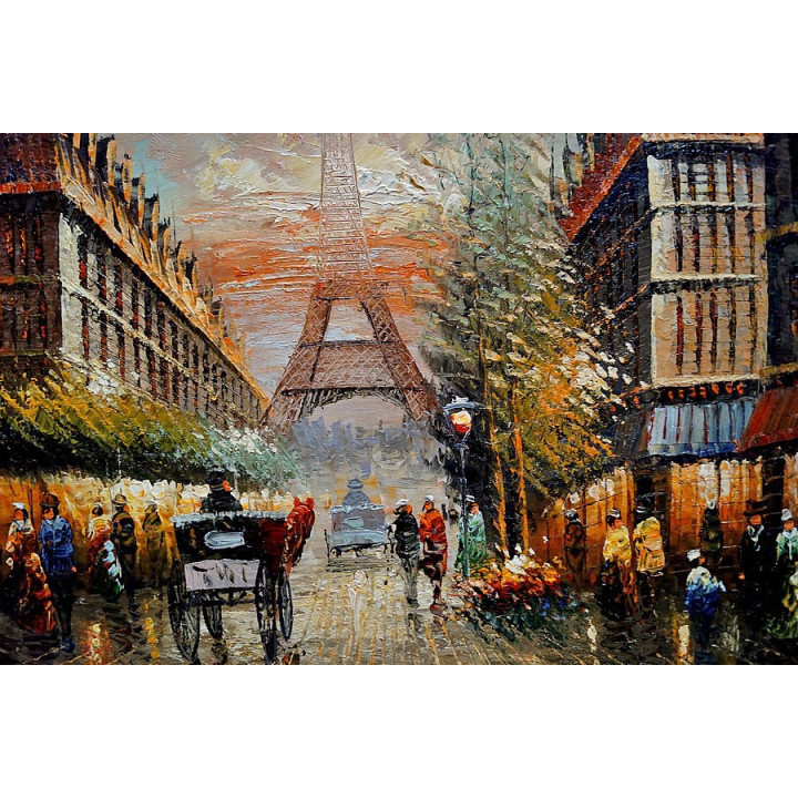 Paris.- handgemaltes Ölbild in 50x60cm-7-55