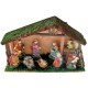 Weihnachtskrippe, - Heiligen Familie mit Jesuskind im Stall - 23190B