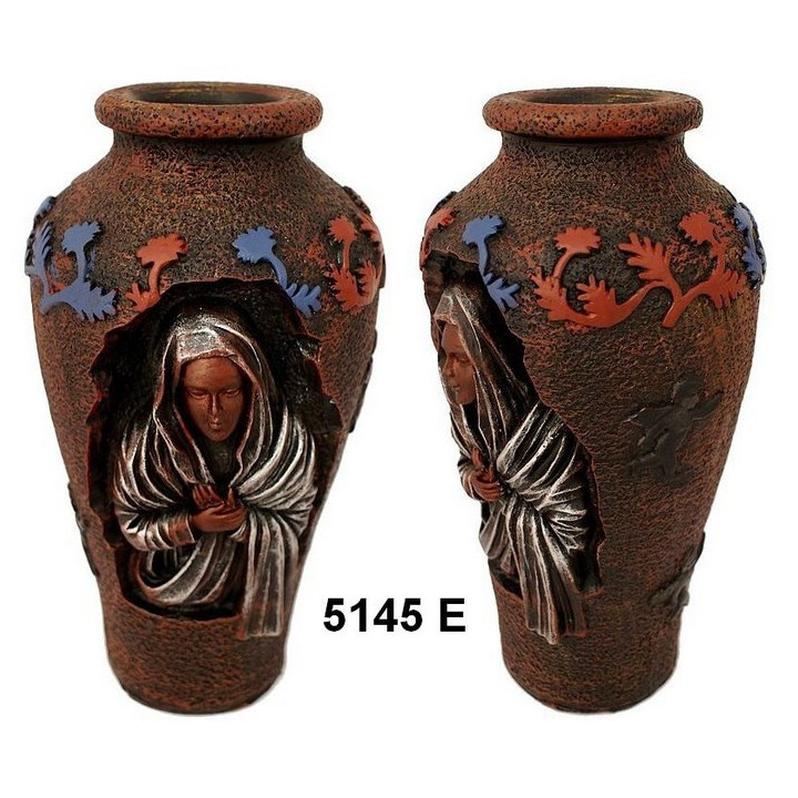 Vase mit Heiligenbildnis - Mutter Gottes 5145E