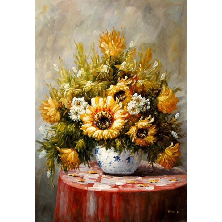 Blumengemälde - Ölgemälde 3118
