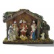 Weihnachtskrippe, - Heiligen Familie mit Jesuskind im Stall-525760