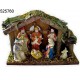 Weihnachtskrippe, - Heiligen Familie mit Jesuskind im Stall-525760
