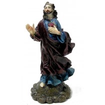 Herz Jesu Statue - Heiligenfigur 7117-10 - H 25cm