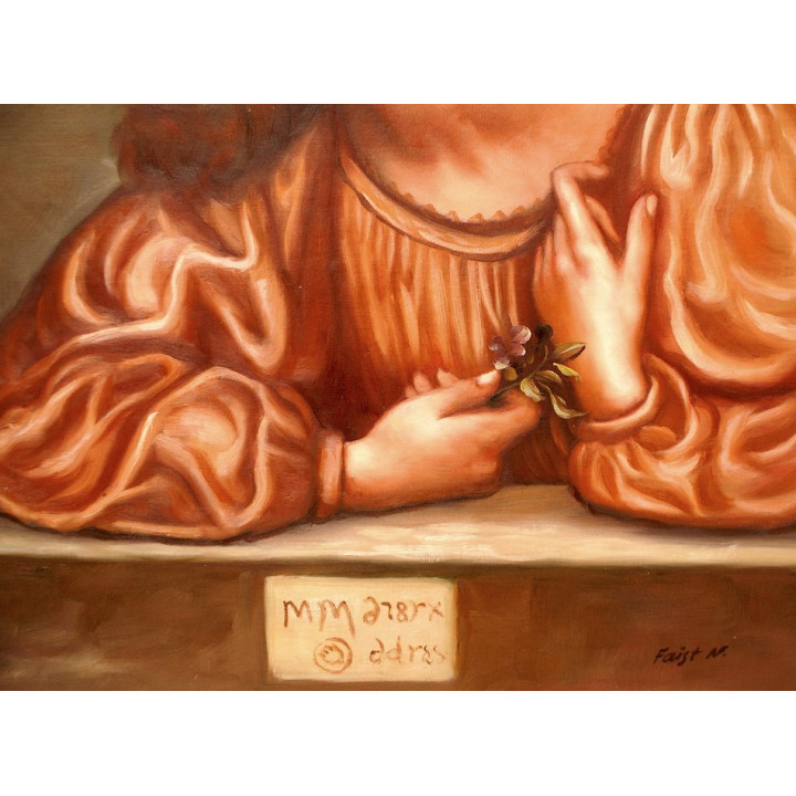 Dante Gabriel Rossetti, May Morris - handgemaltes Ölbild F 50x60cm