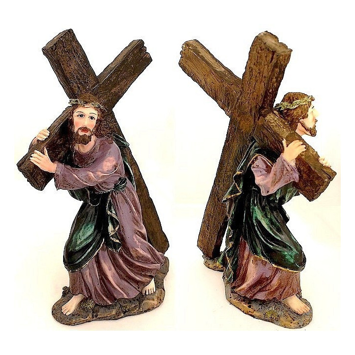 KRUZIFIX -Jesus trägt sein Kreuz 18778 - H32cm