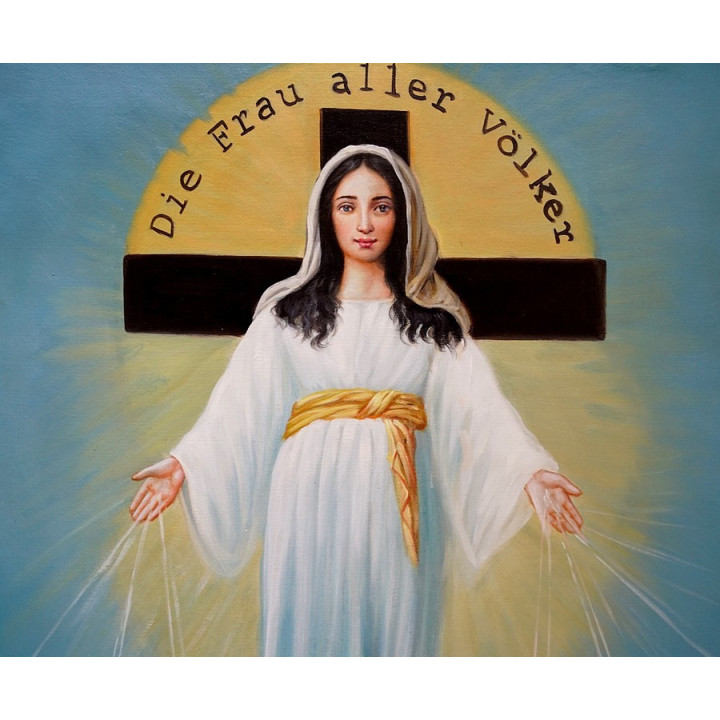 Herz Mariae, die Madonna des Himmels - Ölgemälde