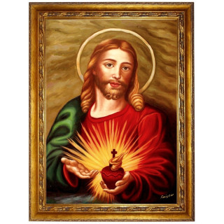 Herz Mariae, die Madonna des Himmels - Ölgemälde