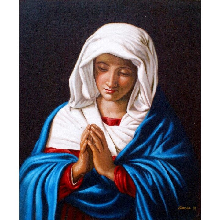 Herz Mariae, die Madonna des Himmels - Ölgemälde