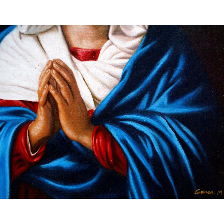 Herz Mariae, die Madonna des Himmels - Ölgemälde