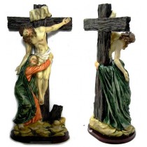 KRUZIFIX - Maria neben Jesus am Kreuz