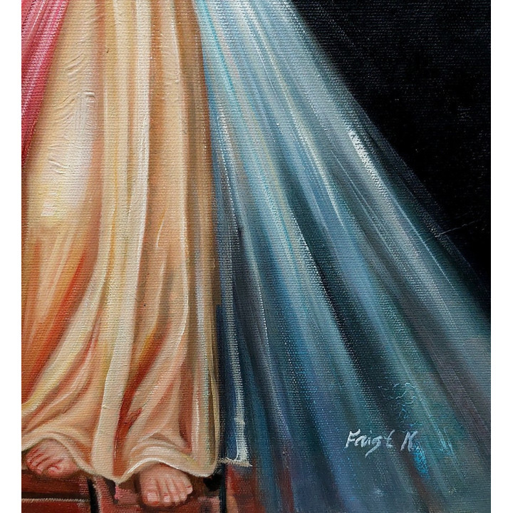 Barmherziger Jesus, Jesusbild-handgemaltes Ölbild 40x50m