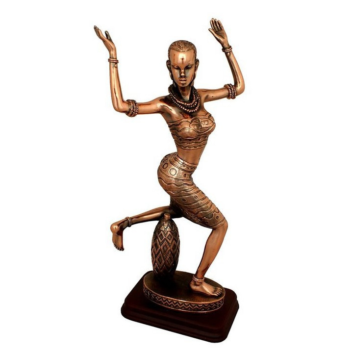 Erotische Skulptur - kniend auf Krug