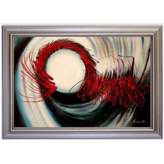 Abstrakt - handgemaltes Ölbild in 60x90cm_2-19 -