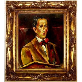 Faistauer Anton - Selbstbildnis - handgemaltes Ölbild in 50x60cm