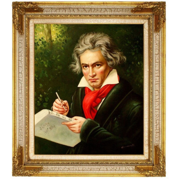 Beethoven Ludwig - handgemaltes Ölbild in 50x60cm
