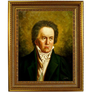 Beethoven Ludwig - Portrait - handgemaltes Ölbild in 50x60cm