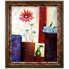 Blumenstrauß-1-159 - handgemaltes Ölbild in 50x60cm