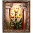 Blumenstrauß-1-161 - handgemaltes Ölbild in 50x60cm