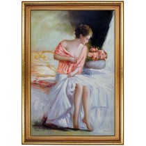 erotische Frau- handgemaltes Ölbild in 60x90cm 11_51