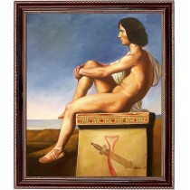 Flandrin Hippolyte Jean - Polites Sohn  - handgemaltes Ölbild in 50x60cm