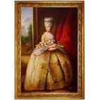 Thomas Gainsborough - Queen Charlotte - handgemaltes Ölbild in 60x90cm
