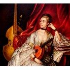 Thomas Gainsborough - Mrs Philip - handgemaltes Ölbild in 60x90cm