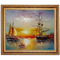 Segelschiffe - handgemaltes Ölbild in 50x60cm -19-2