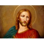 Herz-Jesu - handgemaltes Ölbild in  50x60cm-10-46