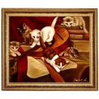 Katzen - handgemaltes Ölbild in  50x60cm-4_14