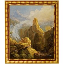Landschaftsgemälde-Berglandschaft - Ölgemälde_50x60cm-12