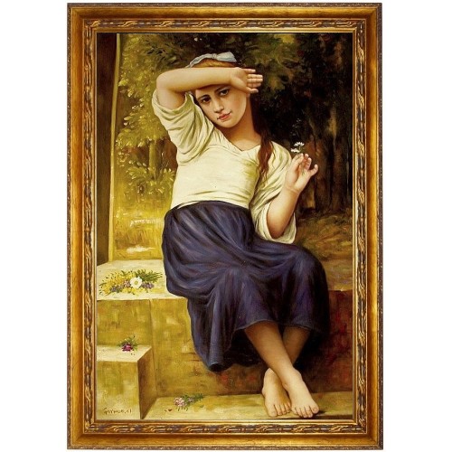 Mädchen - handgemaltes Ölbild in 60x90cm