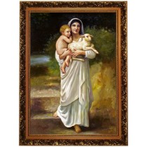 Madonna mit Jesuskind - handgemaltes Ölbild in 60x90cm- 10_35